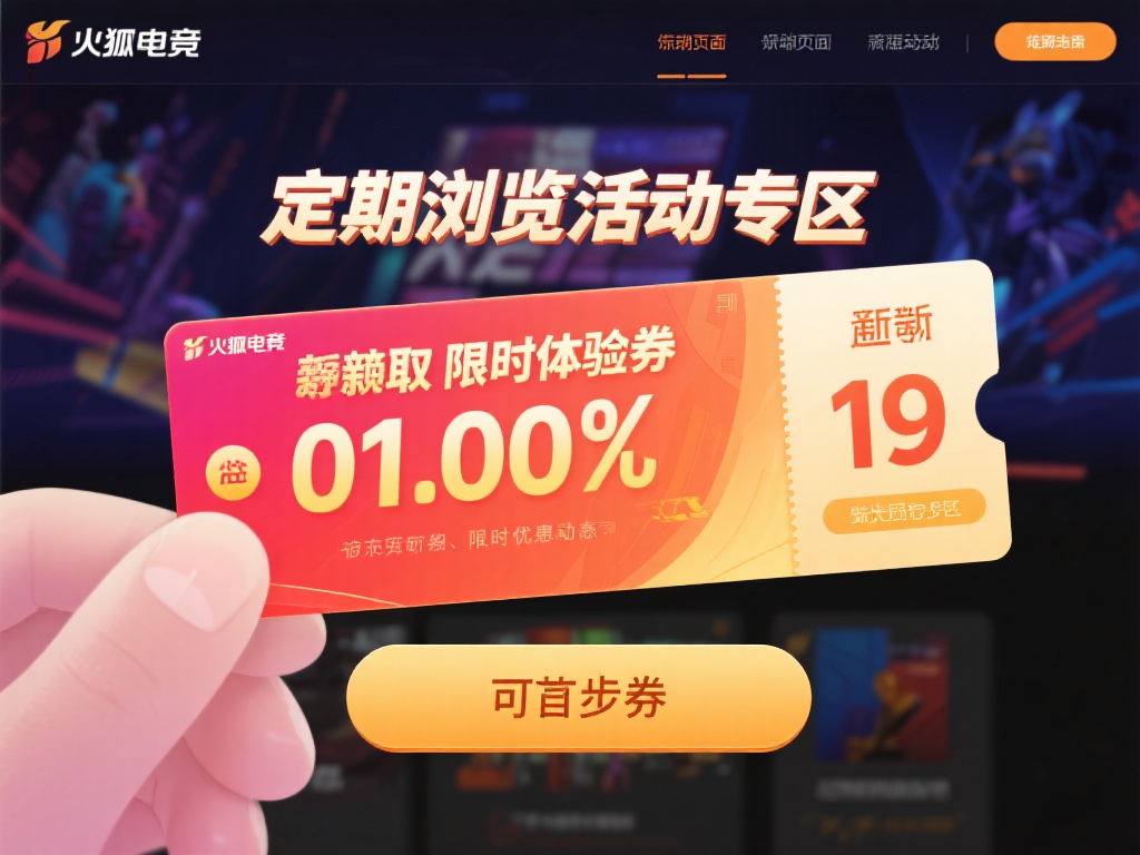 定期浏览活动专区，是获取限时体验券的最直接方式。火