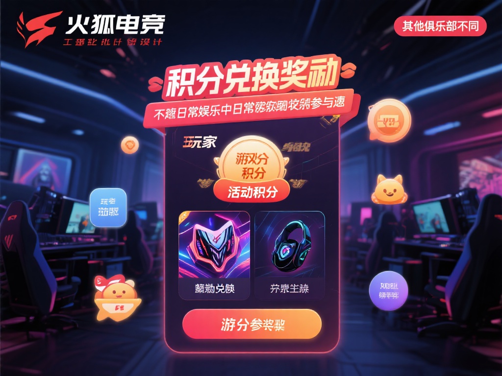 积分兑换奖励
与其他俱乐部不同，火狐电竞的积分系