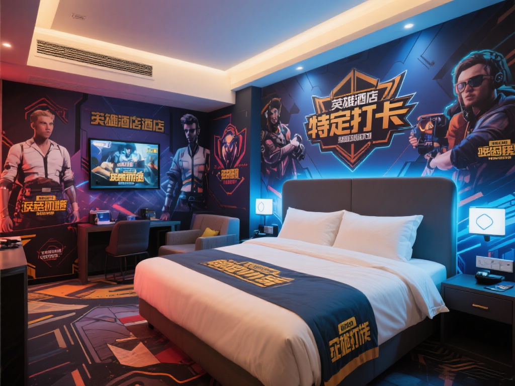 此外，该酒店还拥有特定打卡主题房，如英雄联盟、绝地